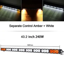 Roof Straigh 43"inch LED Light Bar Brackets Kit For Can-Am Maverick X3 Commander