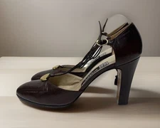 Womens AUTHENTIC Givenchy Paris Chaussures AA Brown Heels Made In Italy Size 6.5