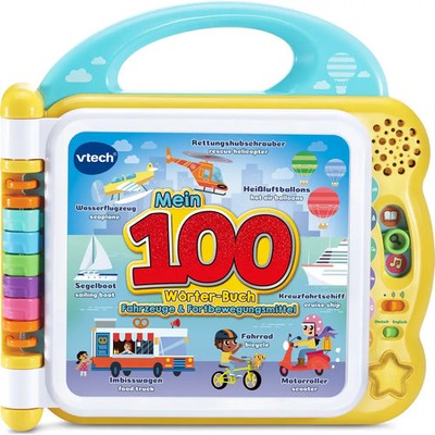 Vtech 80-614844 Mein 100-Wörter-Buch: Fahrzeuge & Fortbewegungsmittel