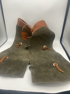 Youth Leather Suede Chaps. Read Description Measurements.