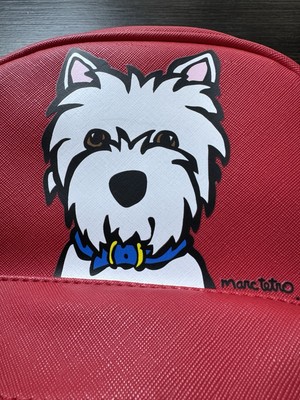 Marc Tetro Mini Backpack Red West Highland White Terrier Dog Art Stripes Inside Marc Tetro Mini Backpack Red West Highland | Mercari main image 4