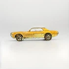 Vintage 1967 Hot Wheels Redline Custom Cougar Gold Toy Model Car