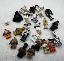 Lego Star Wars Mini Figures Clones Troopers Luke Aurra Darth Vader Finn CP3O Lot