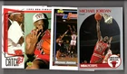 4 count lot Mixed 1990-97 Michael Jordan Low-Grade Cards with Topps, UD & Hoops
