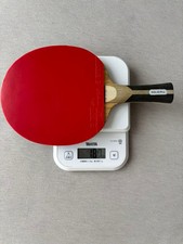SOLID Pro Table Tennis Racket FL 187g Red Black Hexa Power Grip Thick Good