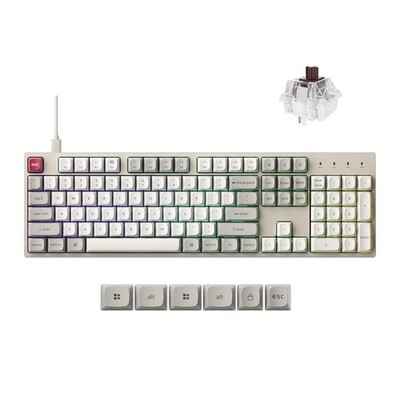 Keychron C2 Pro 8K Wired Mechanische Tastatur RGB Hot-swappable Brown Switch