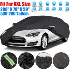 Full Car Cover Outdoor Waterproof Sun UV Dust Rain Resistant Protection XXL Size
