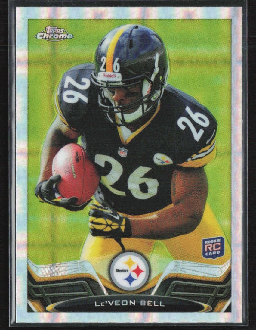 Le'Veon Bell 2013 Topps Chrome X-Fractor RC #198 Pittsburgh Steelers