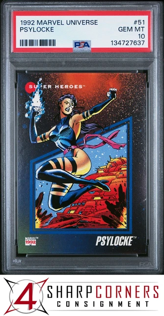 1992 Marvel Universe #51 Psylocke PSA 10