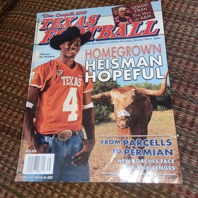 2003 Dave Campbell's Texas Football Magazine A&M Longhorns Tech Roy Williams - Image 1 of 4