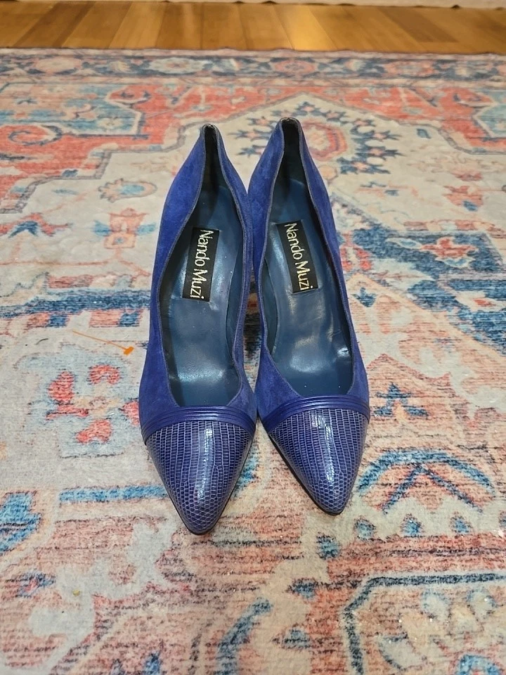 Zapatos de tacón alto vintage Nando Muzi para mujer talla 9 Foto 3 de 4