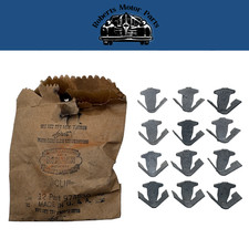 New Old Stock 12 Fender Moulding End Clip Set For 1942 Chrysler Models 974830
