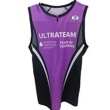 Sugoi RS Half Zip Tri Top Women's w/ "Team in Training" "Ultra team" small