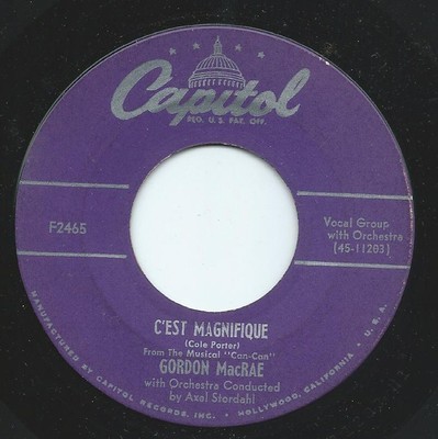 Gordon MacRae - C'est Magnifique / Homin' Time (7'')