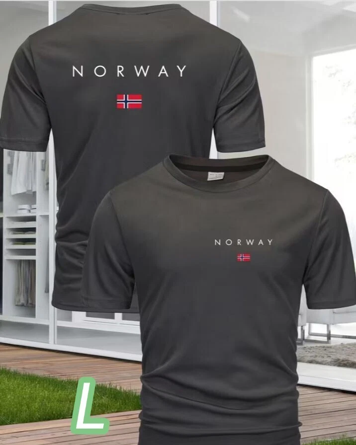 Dry T Dark Gray L Size Norway Size Quick Dry Breathable Nordic Taste Back Front