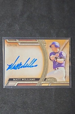 2015 Topps Tier One - Acclaimed Autographs Matt Williams #AA-MWS 10/399 (AU)