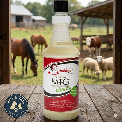 Shapley's Original M-T-G Mane Tail Groom Plus Horse Solution 32 oz Hair Regrowth