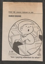 FAMILY CIRCUS COMIC STRIP  DAILY NEWS FEBRUARY 28,2005, BOWLING GREEN, KY