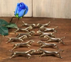 12pc French Silver Plated Horse Knife Rest Art Deco Style Set -Ships DDP to USA