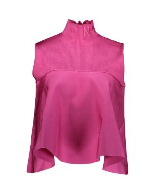 Nina Ricci Pink Branded Sleeveless Top - Size S - Designer - RRP £830