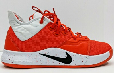 Nike Men's Paul George 3 TB Team Orange Black White Low Shoes. Sz: 13.5 | eBay