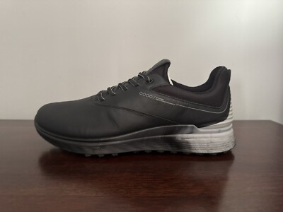 ECCO S-Three Hybrid Golf Shoes Gore-Tex GTX Men s Size 9-9.5 (EU 43) Black
