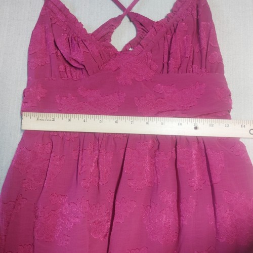 Wild Fable Dress Womens Small Pink Floral Mini Open Strappy Back Pockets - Picture 8 of 19