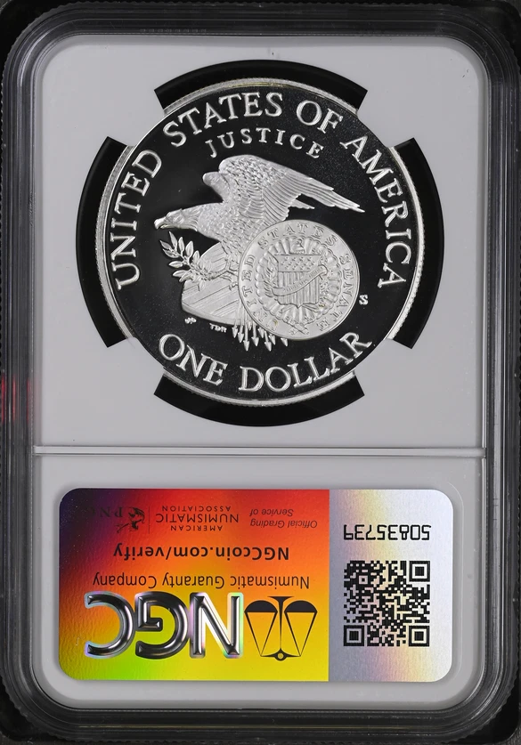 :1998-S 1$ Robert Kennedy Commemorative Silver Dollar NGC PF70UC Top Pop Rare R5 - Image 2 of 2
