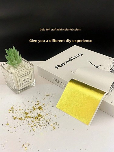 25/50 sheets of Edible Gold Foil Sheets DIY Cake,Dessert (For Decoration Only) - Picture 4 of 8