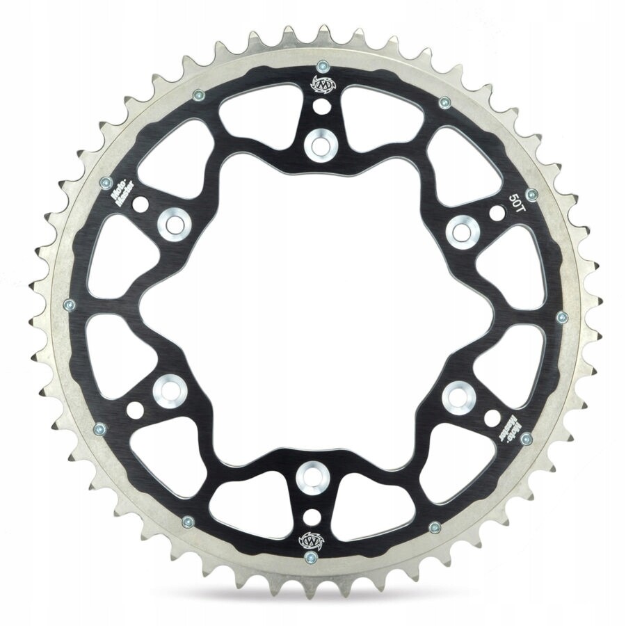 Pignon arrière 49 dents acier-alu noir pour remplacer la transmission