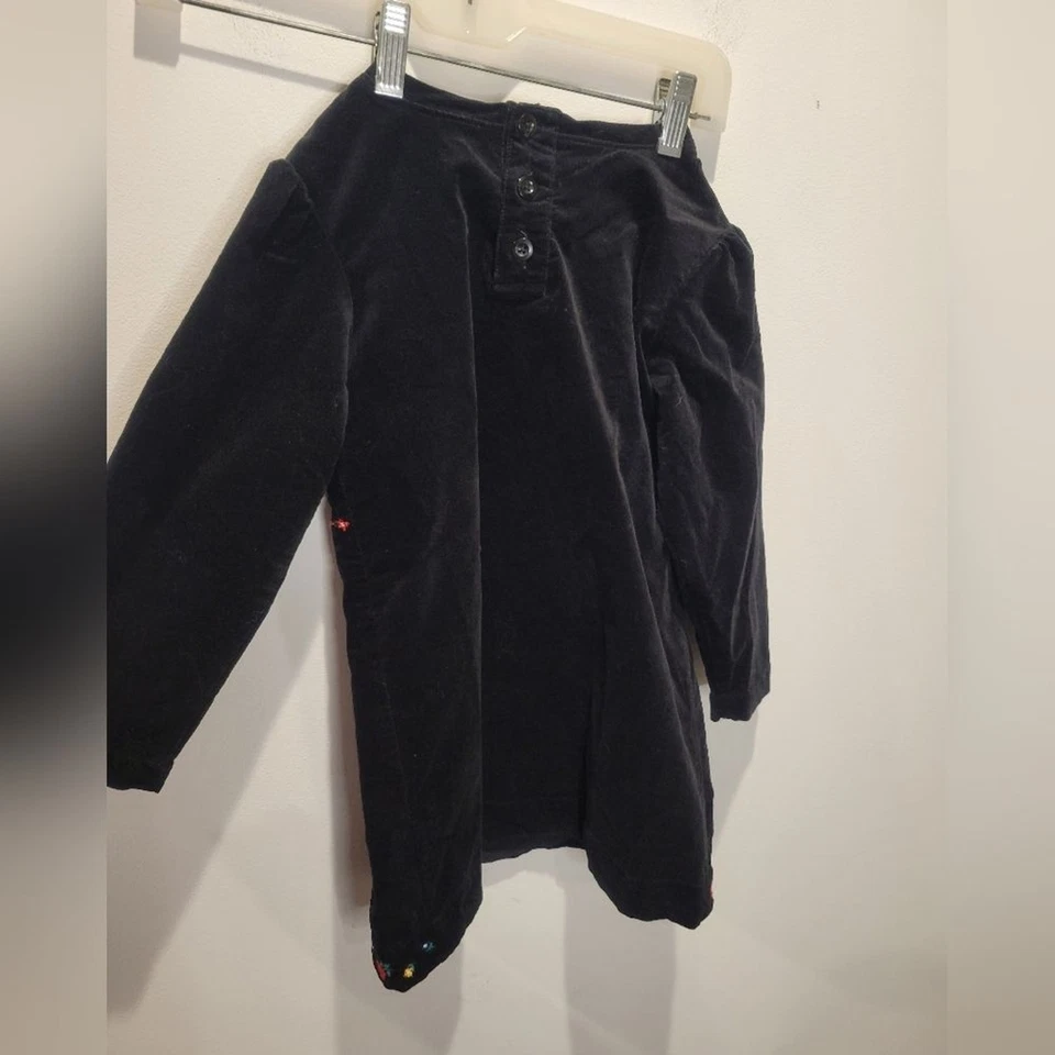 Hanna andersson size 5yr sno happy velveteen embroidered dress - Image 2 of 4