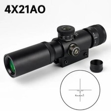 4x21 AO Tactical Compact Hunting Airsoft Scope Glass Etched Reticle Sight