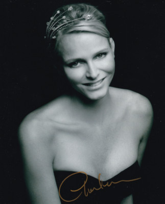 CHARLENE DE MONACO signed Autogramm 20x25cm PRINCESS in Person autograph ACOA