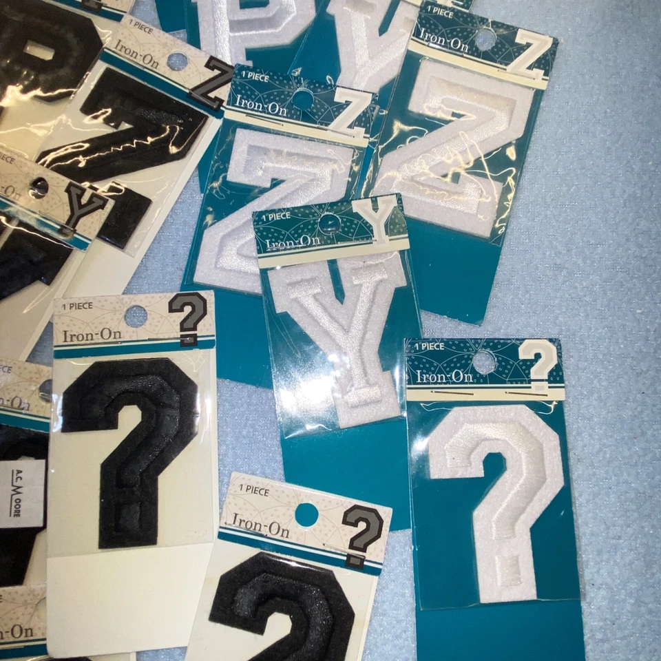 LOT of 25 Iron On Embroidered 2” Letters Simplicity Horizon - Image 3 of 4