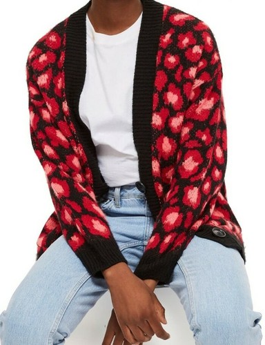 Topshop Leopard Print Cardigan | eBay