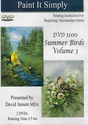 2 DVDs - SUMMER BIRDS VOL. 3 ACRYLICS w/ David Jansen