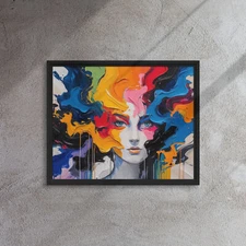 Abstract Wall Art Framed canvas