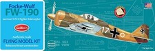 Guillow's 502 Focke Wulf Fw-190 16" Laser Cut Model Kit Made in USA