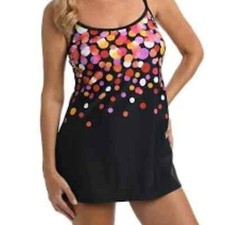 NWT Maxine of Hollywood Confetti Swim Dress