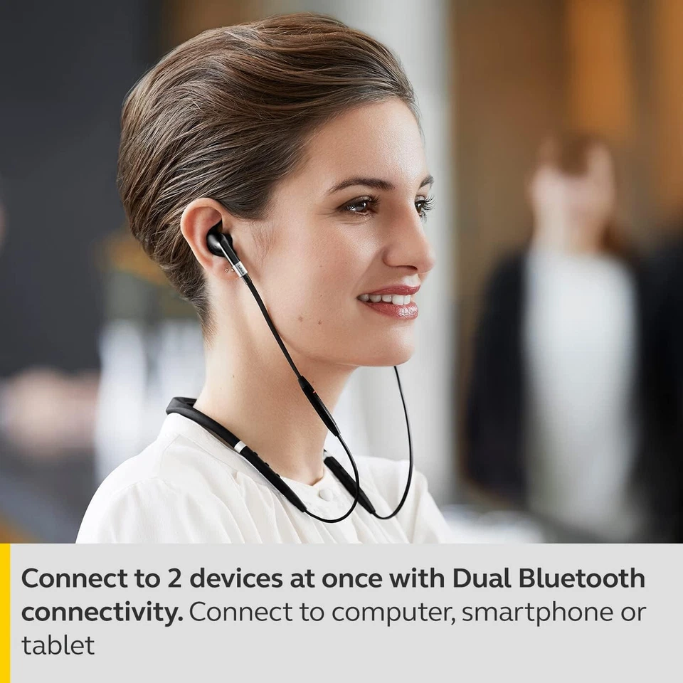 Jabra Evolve 75e Kabellose In-Ear Kopfhörer Nackenbügel Kopfhörer +Jabra LINK #5 - Bild 2 von 4