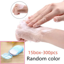 Portable Soap Paper Disposable Travel Camping Mini Cleaning Soaps for Washing Cl