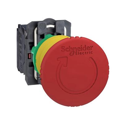 Schneider Electric XB5AS8444  Harmony mushroom pushbutton EMERGENCY STOP 16 Amps