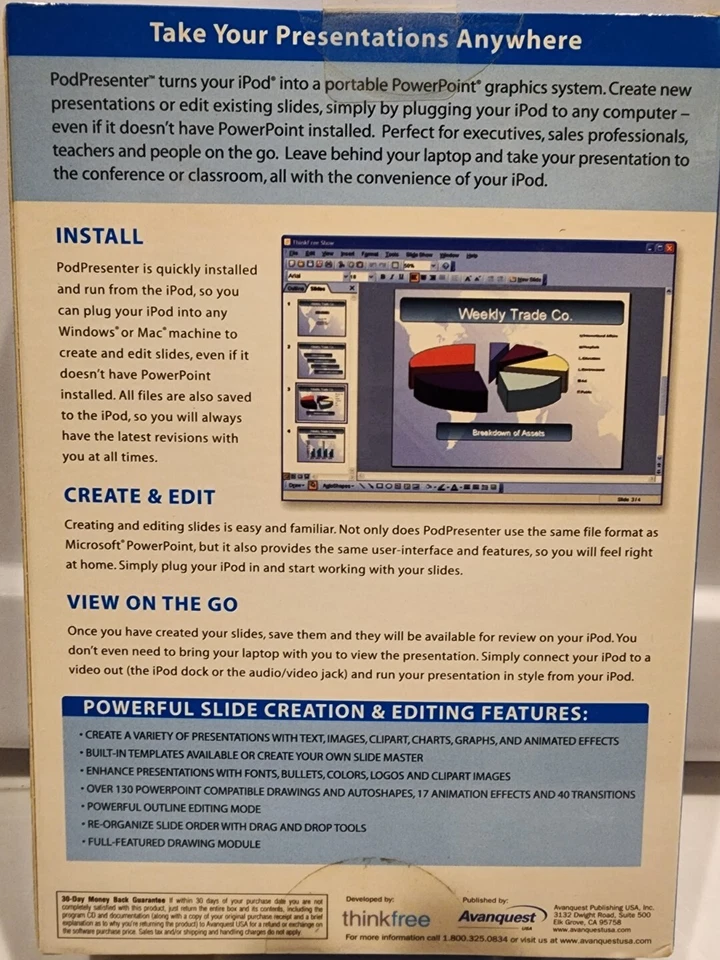 Pod Presenter - Create, Edit, Transport & View PowerPoint Shows On Your iPod! - Image 2 of 4
