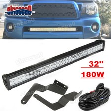 Bumper Hidden Grille 32in Led Light Bar Mount Kitwire For Toyota Tacoma 05-15