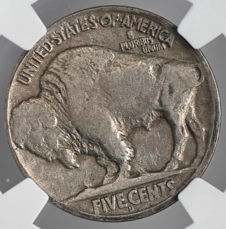 1918-D 5C BUFFALO NICKEL NGC F15 #2147138-020 FRESHLY GRADED! - Image 3 of 4