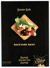 2018 Stacy's Pita Chips Print Ad, Garden Gala Backyard Bash Not Too Fancy Deli