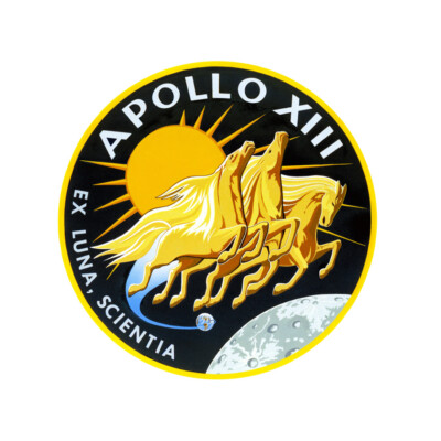 Weltraum NASA Apollo 13 Mission Emblem Abzeichen Patch Leinwand Wandbild Kunstdruck Poster