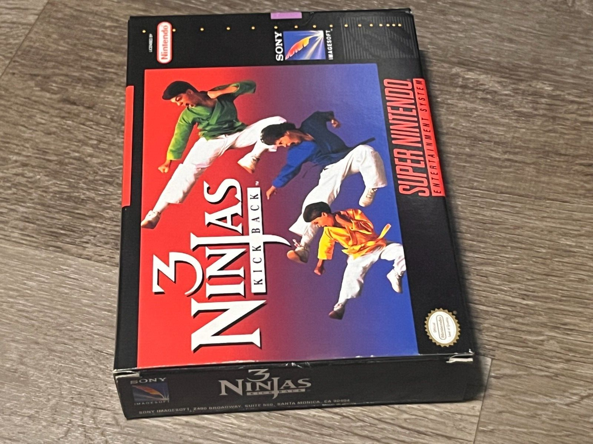 3 Ninjas Kick Back Super Nintendo Snes Complete CIB 3 Ninjas Kick Back Super Nintendo Snes Complete CIB