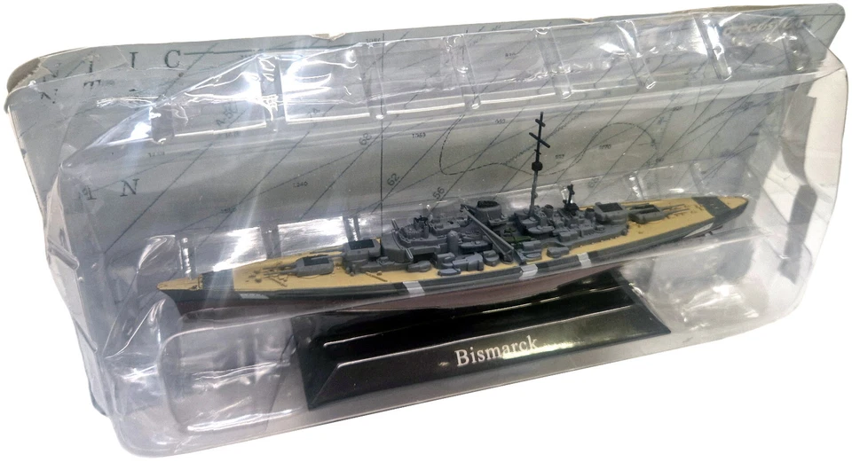 Bismarck Battleship, 1941, Detailed 1:1250 Scale Diecast and Plastic Model - Image 4 of 4
