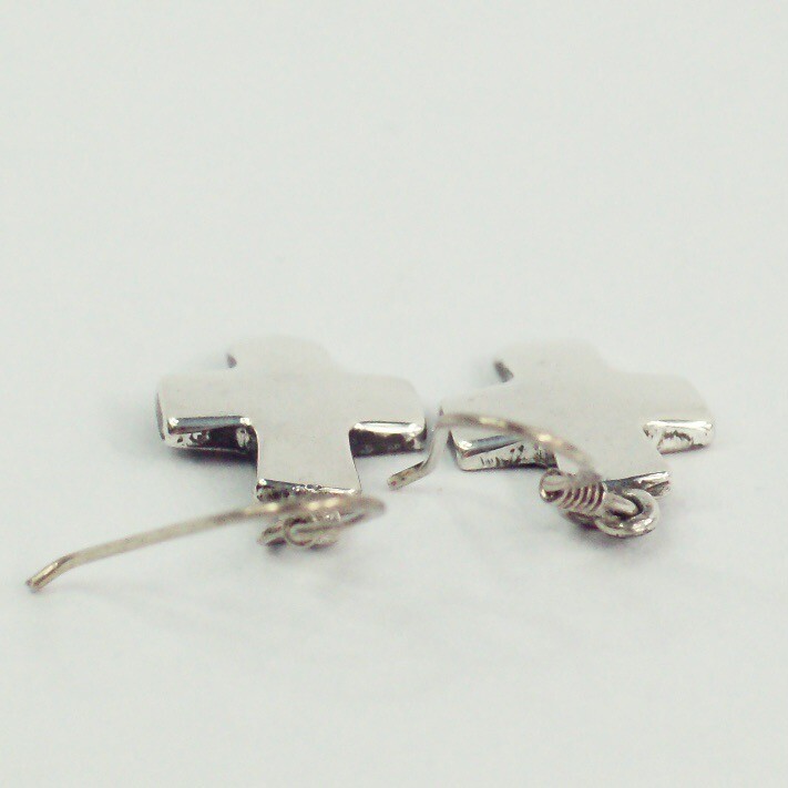 Sterling Silver Hook Drop Dangle Smooth Shiny Sim… - image 7